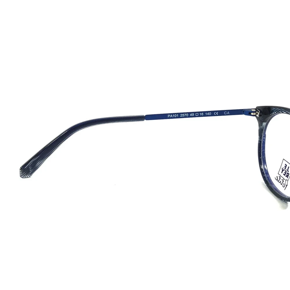 J.F. Rey Petite Eyeglasses Frames PA101 2570 Blue Pixel Navy Black 49-16-140